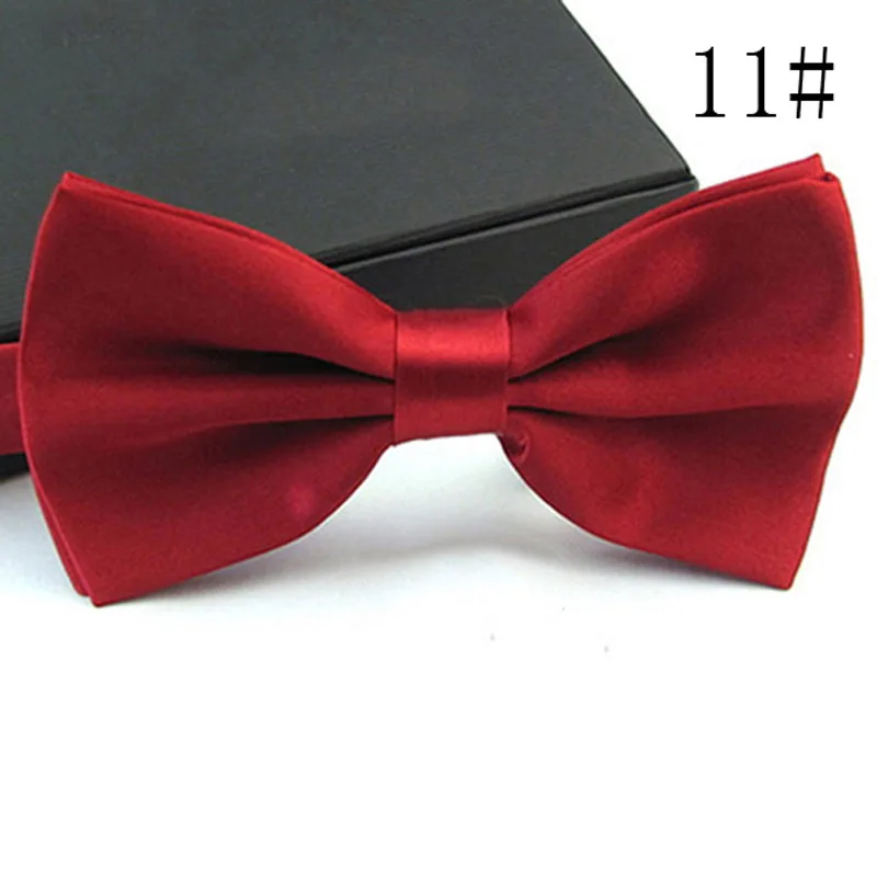 Новое декорирование бутика для свадьбы жениха Мужчины шеи одежда Бабочка бант галстук-платок мужские деловые Вечерние черные - Цвет: 11 MenWarm Red