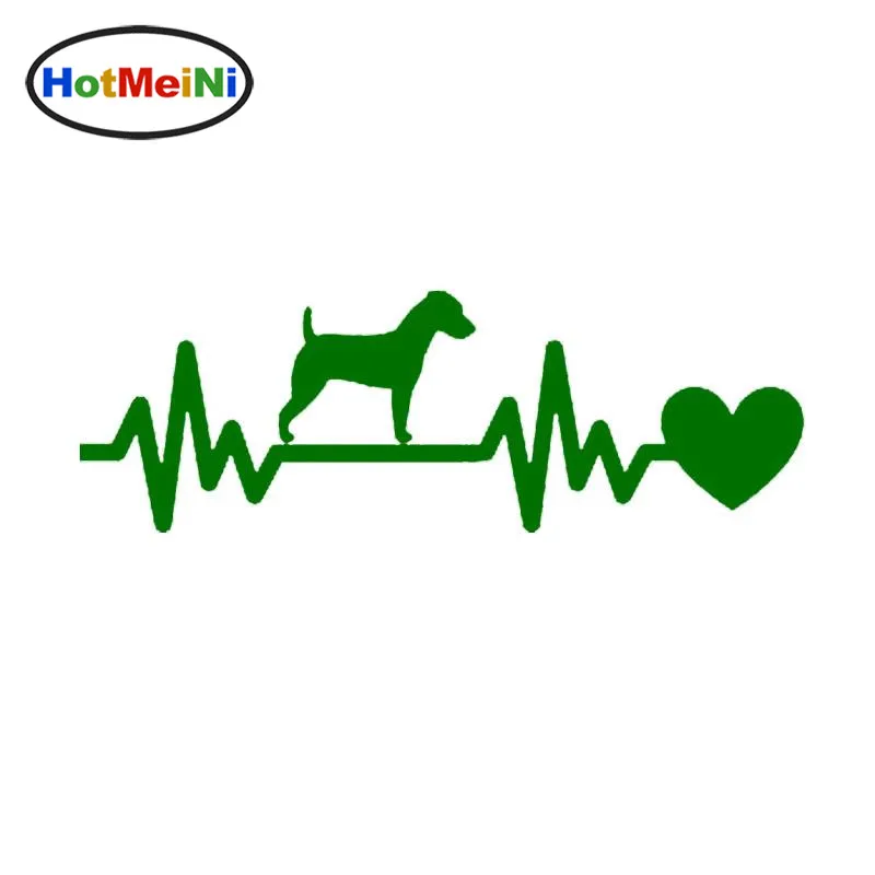 HotMeiNi Jack Russell автомобильные наклейки с собаками Светоотражающая Виниловая