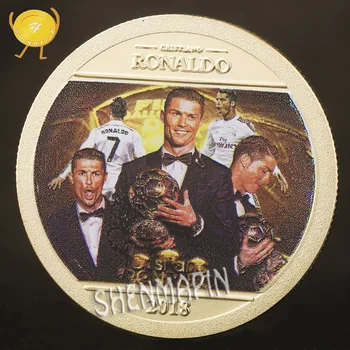 

Cristiano Ronaldo Commemorative Coin World Cup Champion World Cup Trophy Gold Coins Collectibles Portugal Honor Medal Coins
