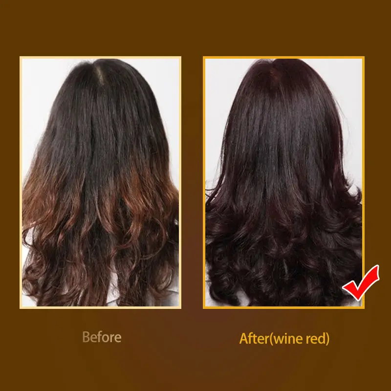 Kleur haarverf die witte haar Goud Vlas/Gouden oranje/Wijnrood/Chocolade/Kastanje bruin/Paars|colored hair dyes|hair dyehair color - AliExpress