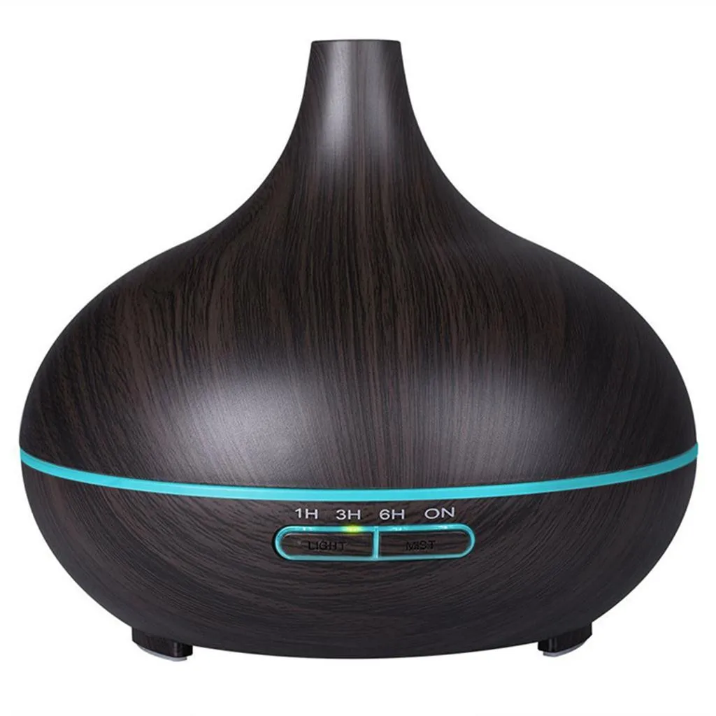 

400ml Essential Oil Diffuser Aromatherapy Office Family Wood Grain Humidifier decoration accessories US standard humidifier