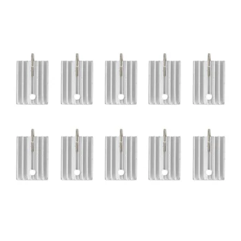 

10Pcs TO-220 Aluminum Heatsink Transistor Radiator Heatsink Cooler Cooling 21MM
