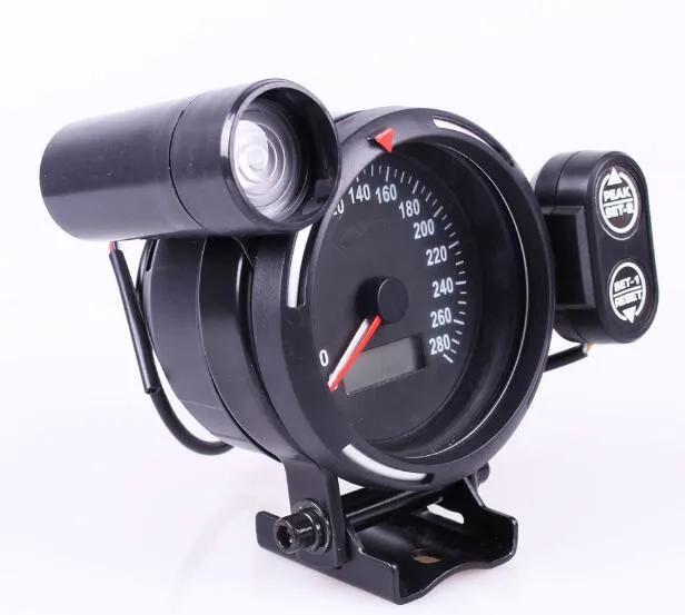 

Original Logo 80mm Speedometer Gauge 280 MPH Boat Car Speedometer Gauge With Blue Light fit Universal Speed Gauge