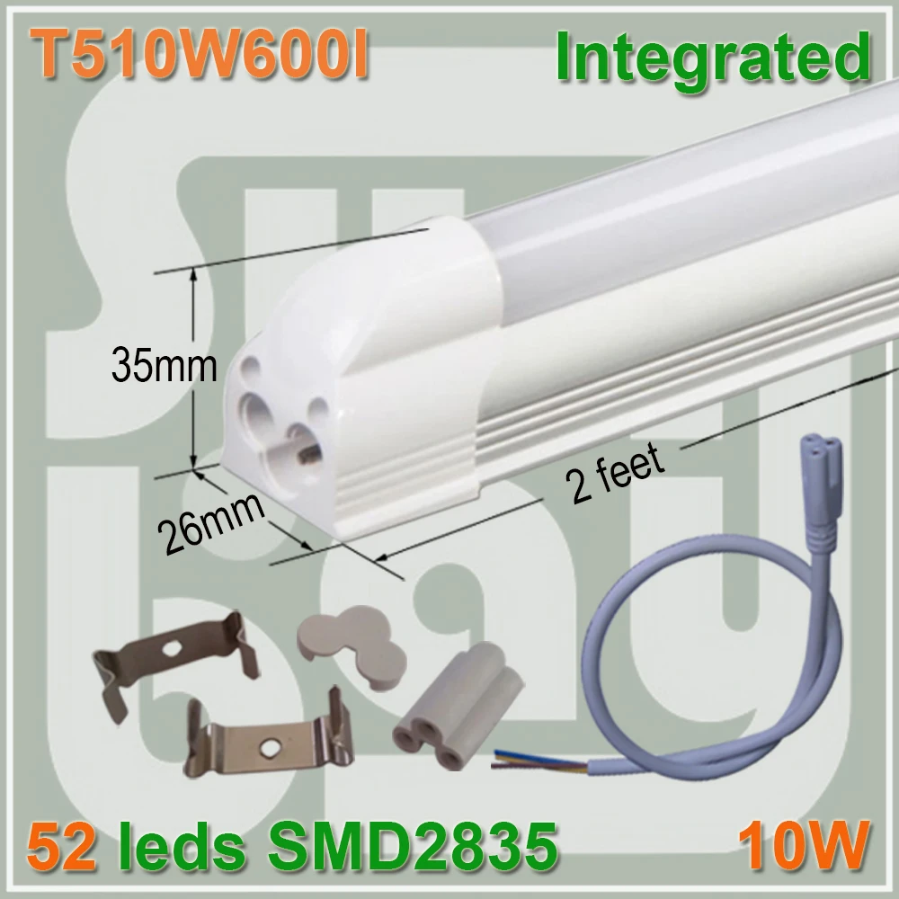 4pcs lot font b LED b font font b tube b font T5 integrated 2ft font