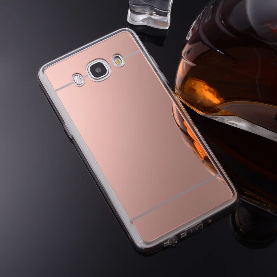 Чехол для телефона samsung Galaxy J5 2016 зеркальный чехол мягкая Задняя накладка чехла из
