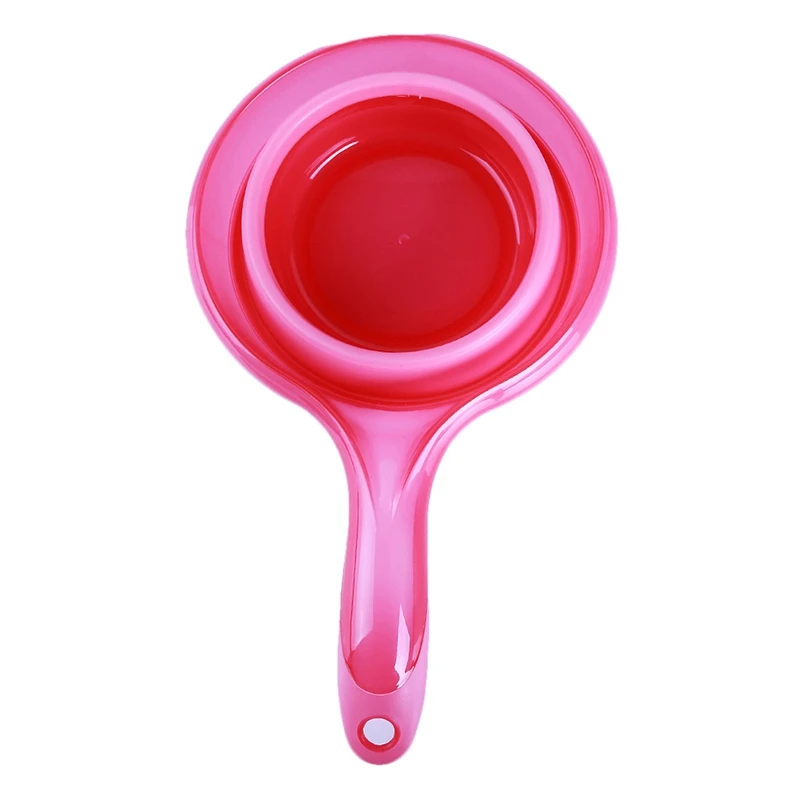 

New Folding Silicone Pet Bowl Multi-Function Folding Measuring Spoon Can Clip Water Scoops Water Bowl Measuring Cup