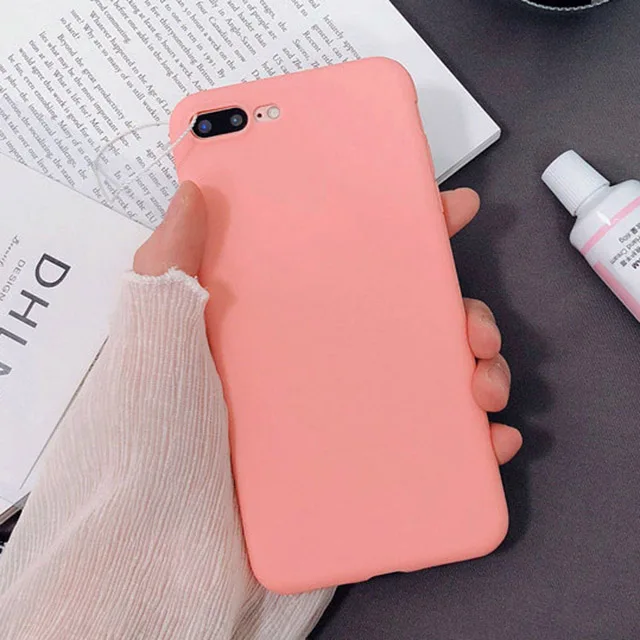 LACK-Solid-Color-Silicone-Couples-Cases-For-iphone-XR-X-XS-Max6-6S-7-8