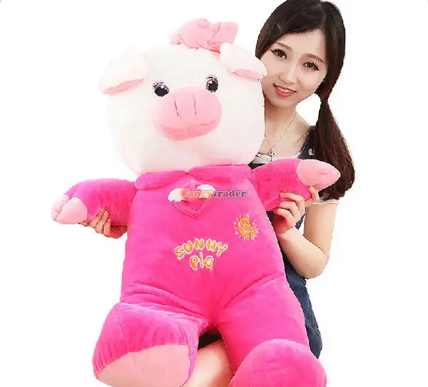 

Fancytrader 35'' / 90cm Jumbo Plush Super Lovely Stuffed Soft Pig Toy, 2 Colors Available, Nice Gift, Free Shipping FT50498
