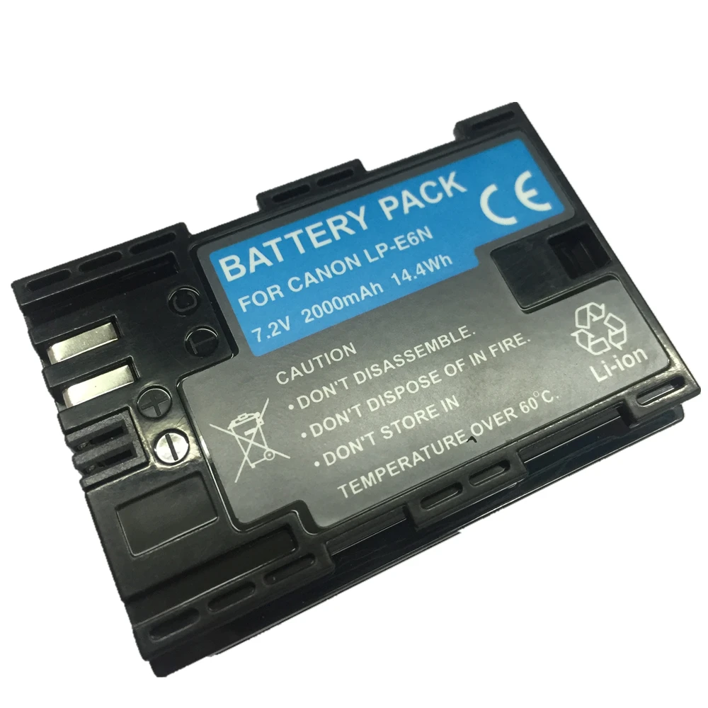 LP E6 LP E6N lithium batteries pack LPE6 LPE6N Digital Camera battery For Canon EOS 5D Mark II