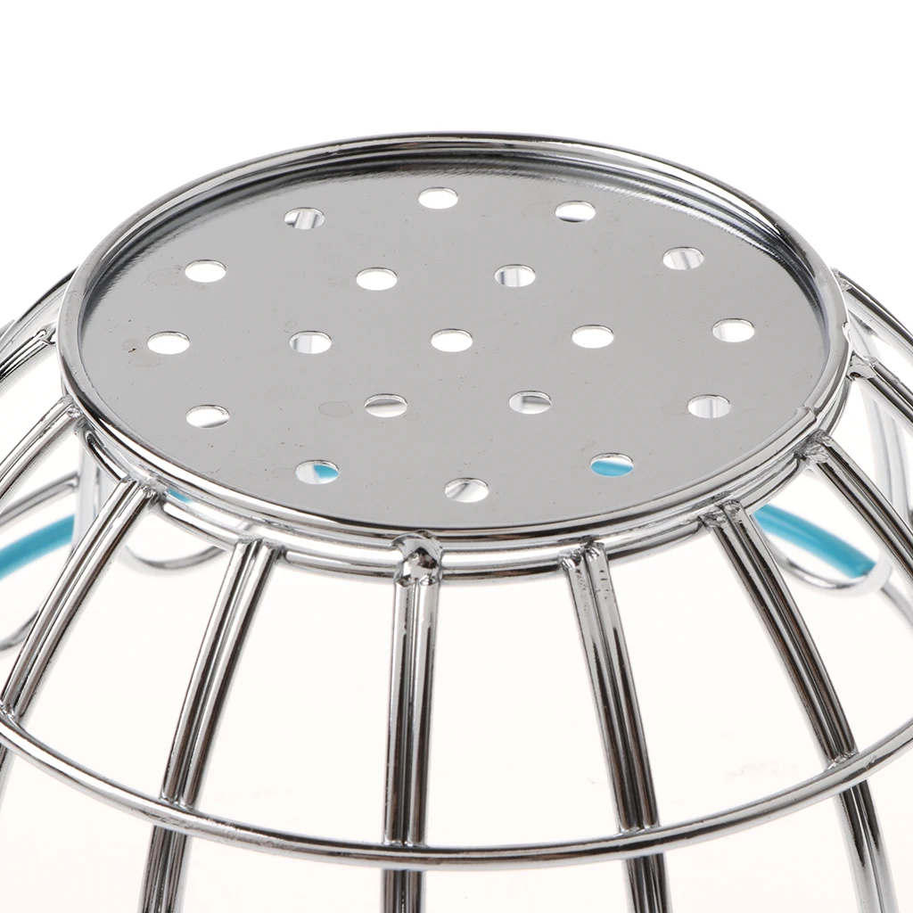Kids Mini Metal Supermarket Shopping Basket For Kitchen Fruit Vegetable Food Grocery Storage Pretend Play Tools Toy Gifts Blue