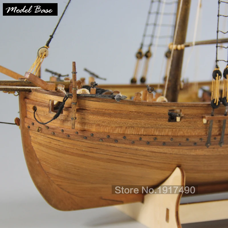 Деревянная модель корабля, развивающая Игрушечная модель-корабль в сборе, модель для хобби DiyTrain-Wood-Boats, 3d лазерная резка, масштаб 1/64, LADY NELSON