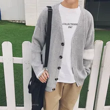 Env для мужчин st Весна Осень Новая мода для мужчин однобортный Кардиган Свитера повседневное лоскутное пальто трикотажное пальто мужская одежда