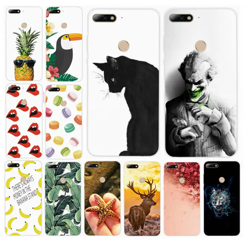 

5.7" For Huawei Honor 7c AUM-L41 Case Silicone TPU Cartoon Cover 5.99inch For Huawei Honor 7C Global Case Honor7c pro Fundas