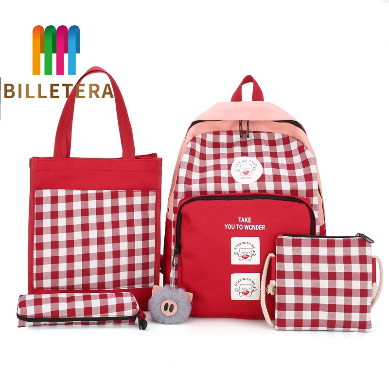 

BILLETERA Schoolbag Campus High School Students Backpack 3 piece Travel Backpack