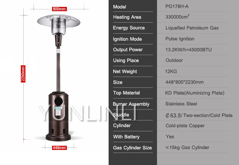 Commercial Lpg u0026 Natural Gas Heater For Bar,garden,restaurant Using Air  Warmer Heating Device Outdoor Heater - Gas Heaters - AliExpress