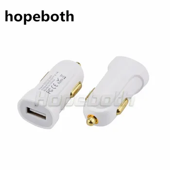 

hopeboth Factory 5v 2.1A USB Mini Car Charger Single USB Port Car Charger For iphone 6 6S 7 Plus Samsung Smartphone In Stocked
