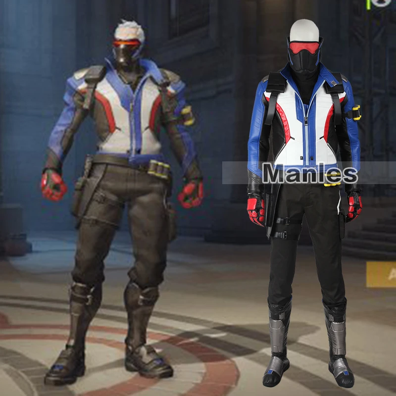 

Soldier 76 Jack Morrison Cosplay Costume Game Hero Clothing Christmas Outfit Male Costume Cosplay Halloween Suit Adult Men