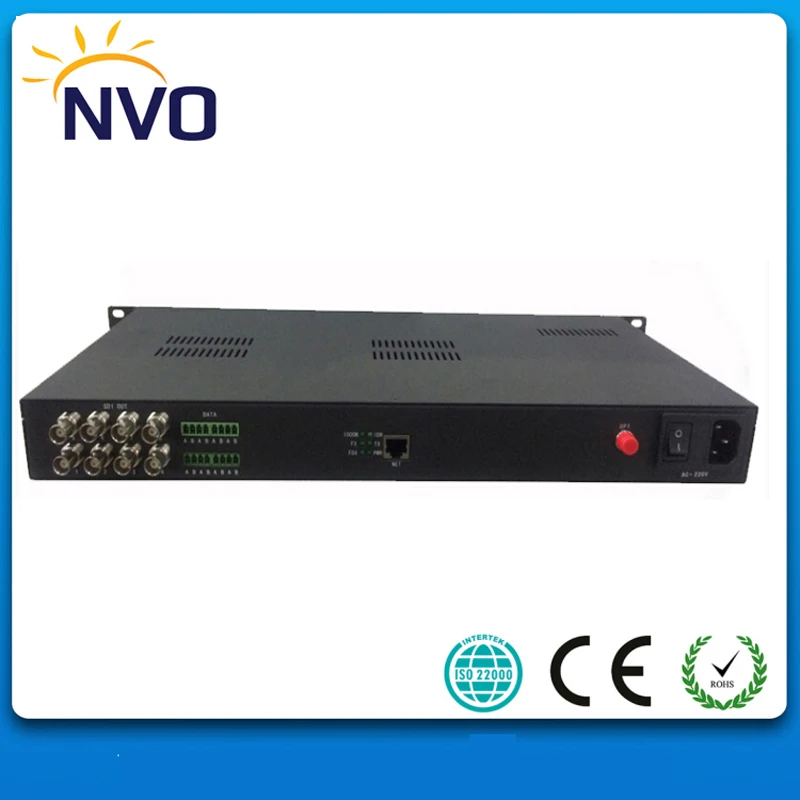 

19inch 1U Rack 1.485G,SM,SX,20KM,FC,Euro Charger,8ch HD-SDI/ASI for Broadcasting with embedded audio Fiber Optical Transceiver