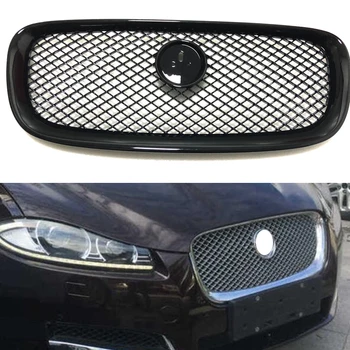 

For Jaguar xf XF 2008-2016 Car-styling ABS Front Grill Cover Trim Auto Replacement Parts 1PC