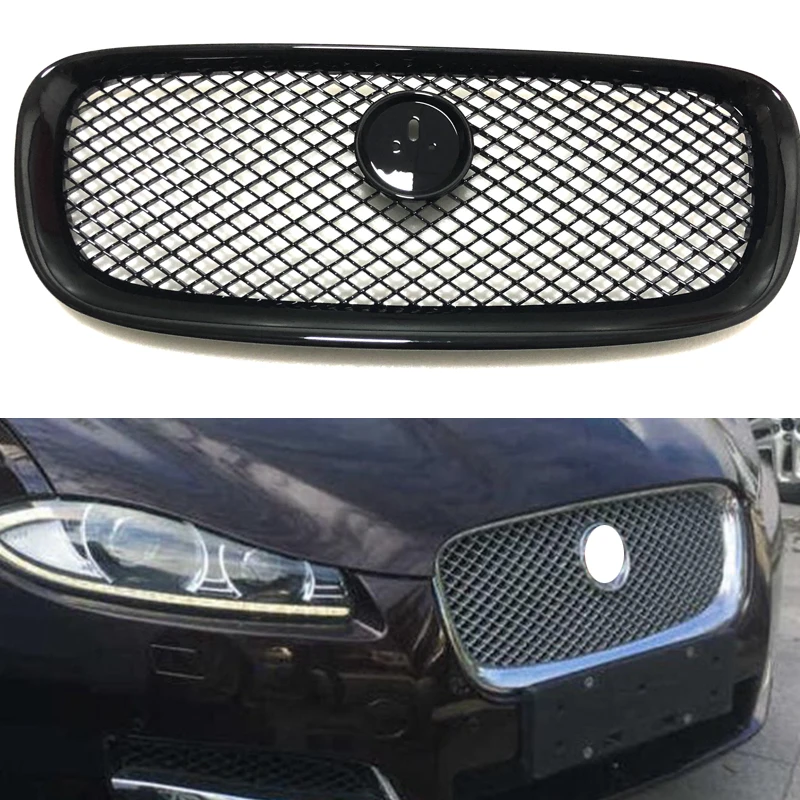 For Jaguar xf XF 2008-2016 Car-styling ABS Front Grill Cover Trim Auto Replacement Parts 1PC For Jaguar xf XF 2008-2016 Car-styling ABS Front Grill Cover Trim Auto Replacement Parts 1PC