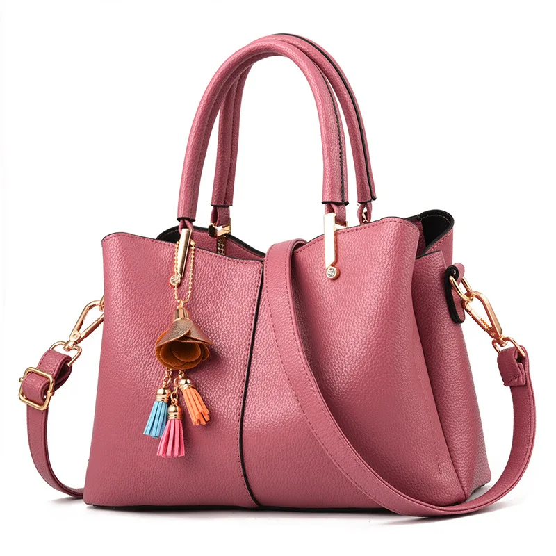 

ETONTECK New Brand Ladies Fashion Thread Tassel Strap Totes for Shopping Working High Quality Women Crossbody Shoulder Handbags