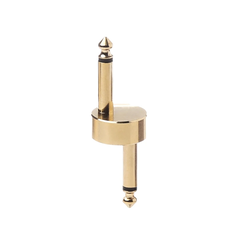 

Homeland Z Type Gold 1/4" 6.35mm Guitar Effect Pedal Connector Coupler Audio Adapter For Guitar Accessories
