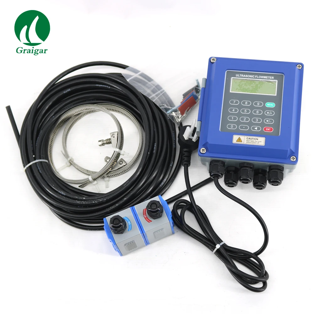 

Wall-Mounted Digital Ultrasonic Flow Meter Ultrasonic Liquid Flow Meter TUF-2000B with TM-1 Sensors DN50-DN700mm