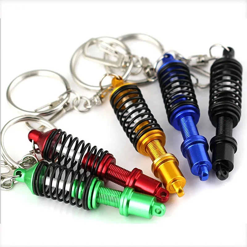 

Car Keychain Modified Spring Shock Absorber Shock Absorber Model Tuning Promotional Gift Auto Pendant Key Organizer
