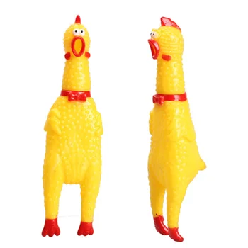 

1PC Yellow Duck Toys Funny Gadgets Novelty Dog Toy Fun Novelty Squawking Screaming Shrilling Toys for Kids Chicken