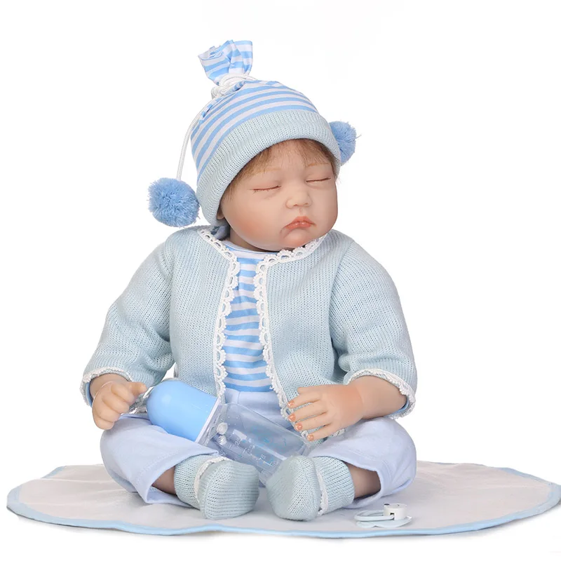 

2018 New 55CM Jointed Reborn Doll Lifelike Kids Baby Dolls for Infant Playmate Christmas Birthday Gift