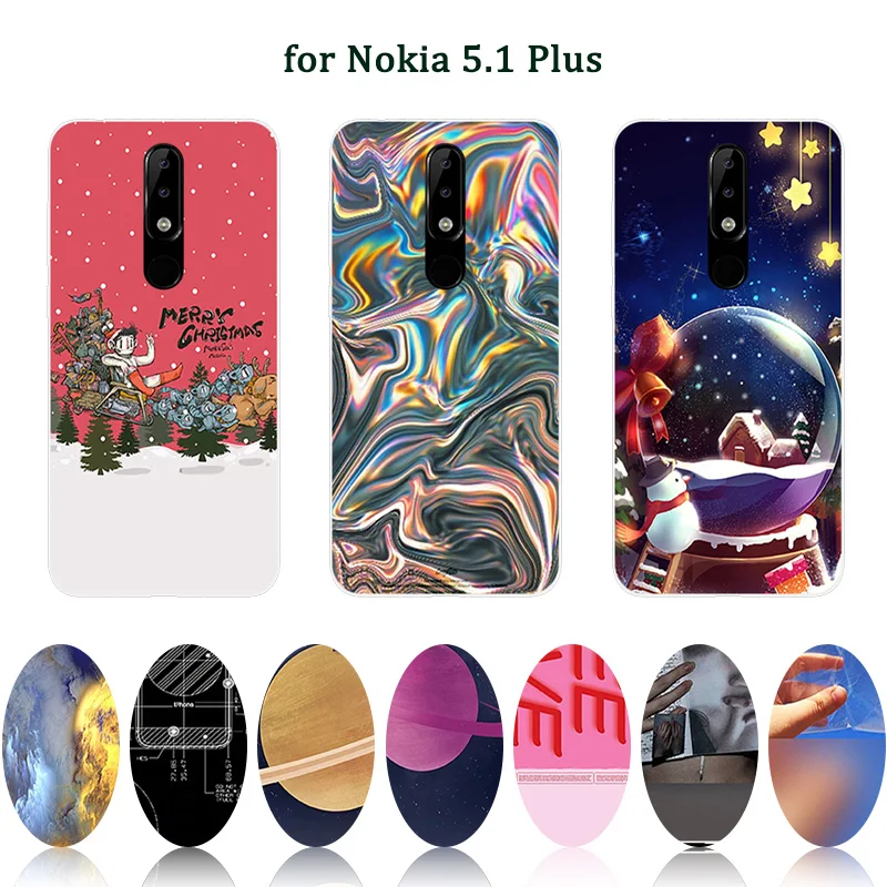 Мягкий чехол для nokia 5 1 плюс мягкий подруга крышка DIY задняя обложки телефон