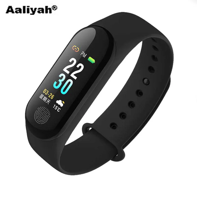 

[Aaliyah] Smart Bracelet Heart Rate Blood Pressure Multi-Sports Mode Color LCD Screen similar to Mi Band 3 Wristbands