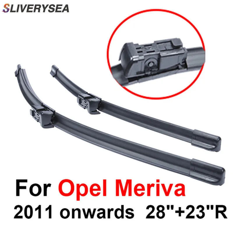 SLIVERYSEA стеклоочистителей для Opel Meriva 2011 года 2"+ 23" R высокое качество Iso9001 натуральный каучук чистке спереди лобовое стекло CPC1