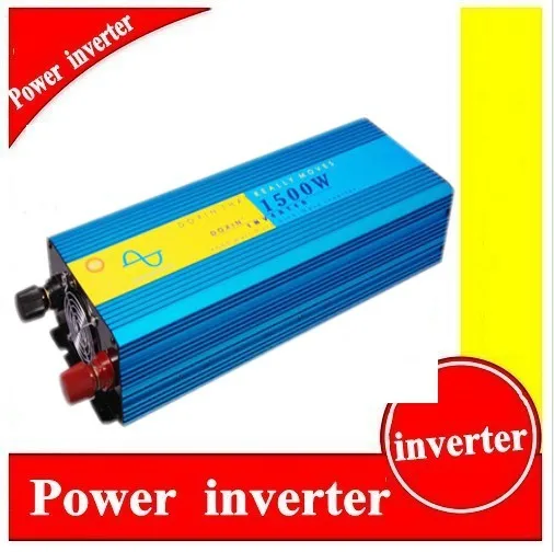 

1500W Pure sine wave inverter. Wind inverter. Solar inverter. 12/24/48V DC to 110V/120V/220V/230V AC