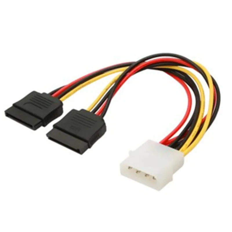 

Molex To SATA Power Y Splitter Dual Hard Drive Cable Adapterr 2 Way 4 Pin IDE Molex To 2x 15 Pin Power Adapter Cable