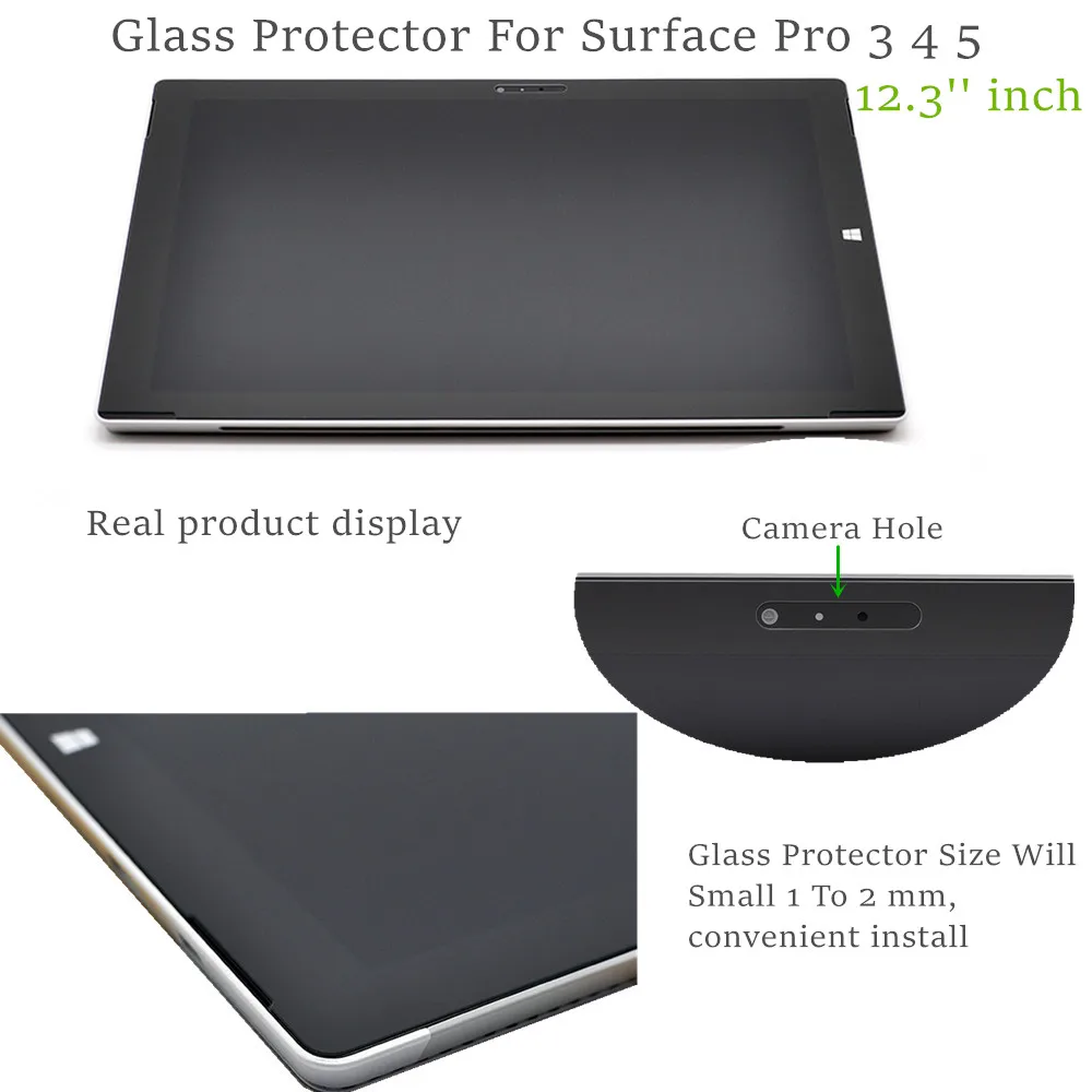 3 предмета для Microsoft поверхности Go закаленное Стекло Экран протектор Surface Pro 4 5 Book2