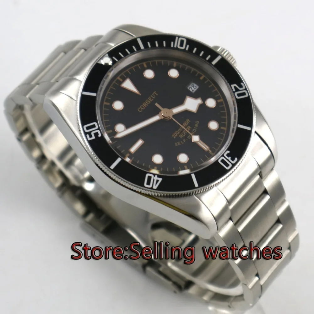 41mm corgeut sterile dial date window Sapphire Glass steel miyota Movement automatic mens Watch 41mm corgeut sterile dial date window Sapphire Glass steel miyota Movement automatic mens Watch