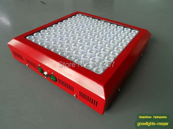 

Wholesale Red shell 3W Led Grow Light 300W(100*3W) built with optical lens best for Medicinal plants growth and flowering