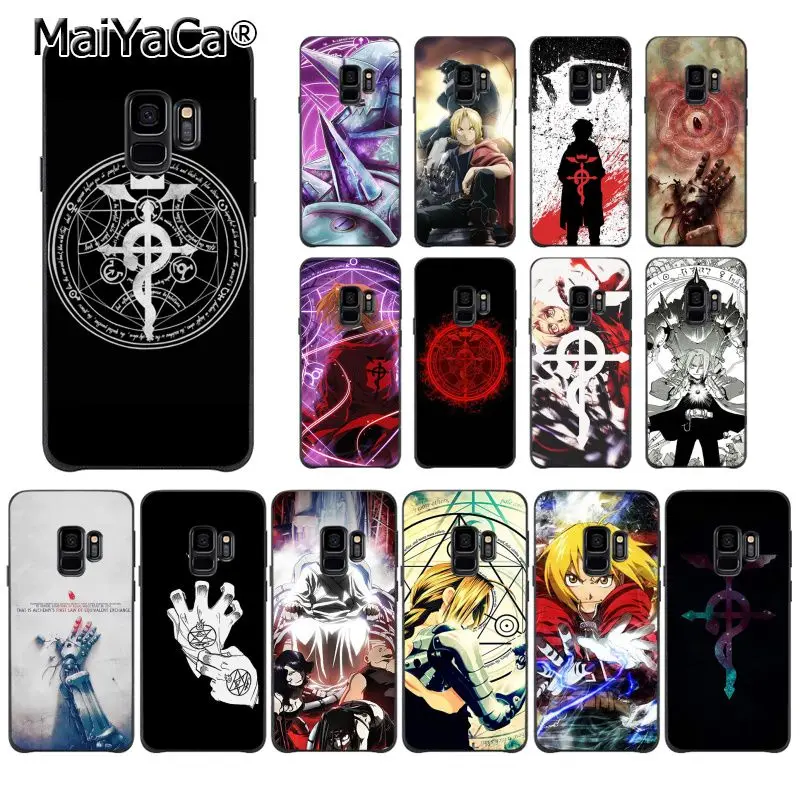 

MaiYaCa Full Metal Alchemist Brotherhood Anime Phone Case for Samsung Galaxy S8 S7 edge S6 S10Plus S10lite S10E S9 Plus