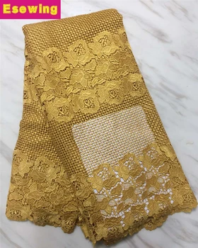 

Latest chemical lace fabric with stones high quality african guipure water soluble lace fabric 2019 african guipure lace fabric