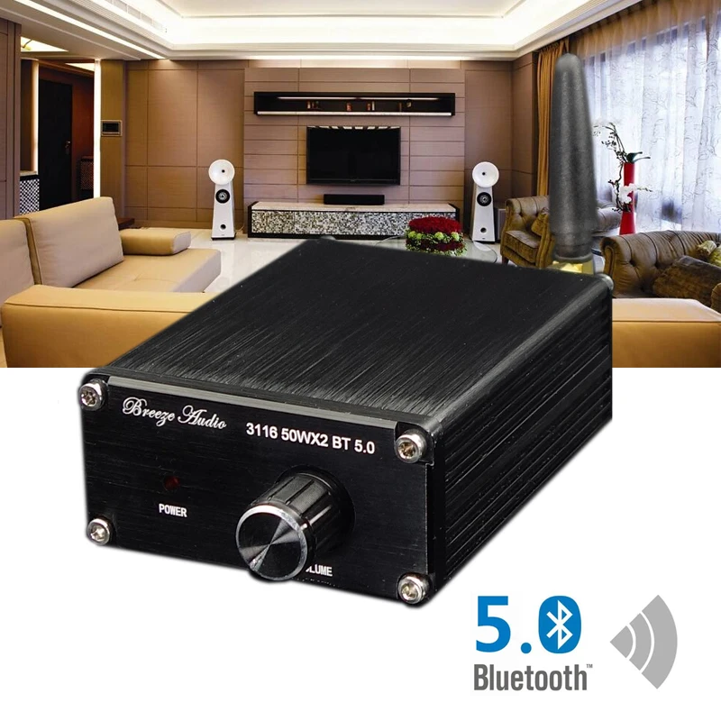 GHXAMP TPA3116D2 Bluetooth цифровой усилитель аудио Плата QCC3003 5 0 DC12-25V Черное золото издание