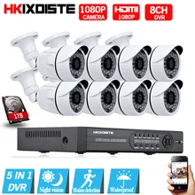 HD 8CH 1080N 1080P CCTV System HDMI AHD DVR 8PCS 2.0MP IR Outdoor Night Vision Security Camera Video Surveillance Kit