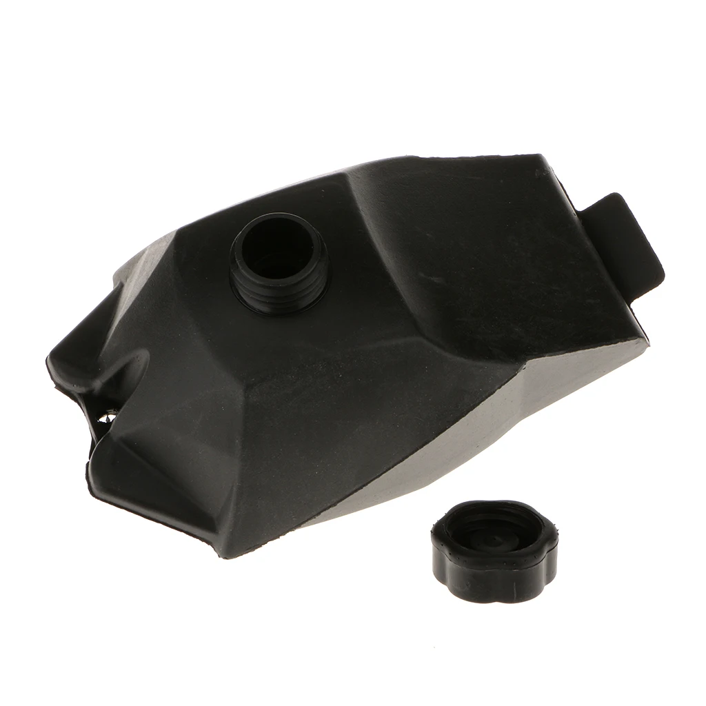 Universal Plastic Gas Fuel Tank w.cap for 47cc-49cc Mini Quad ATV Dirt Bike 23x14cm 1.5L Black