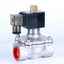 1/2" 3/4" 1" to 2" stainless steel normally open Electric Solenoid Valve,Pneumatic Valve for Water Oil Gas AC 220V DC 12V DC 24V