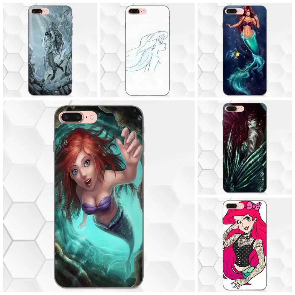 Чехол для Huawei Honor Enjoy Mate Note 6s 8 9 10 20 Lite Play Pro P smart Lovely Tattoo Ariel Little Mermaid|Бамперы| |