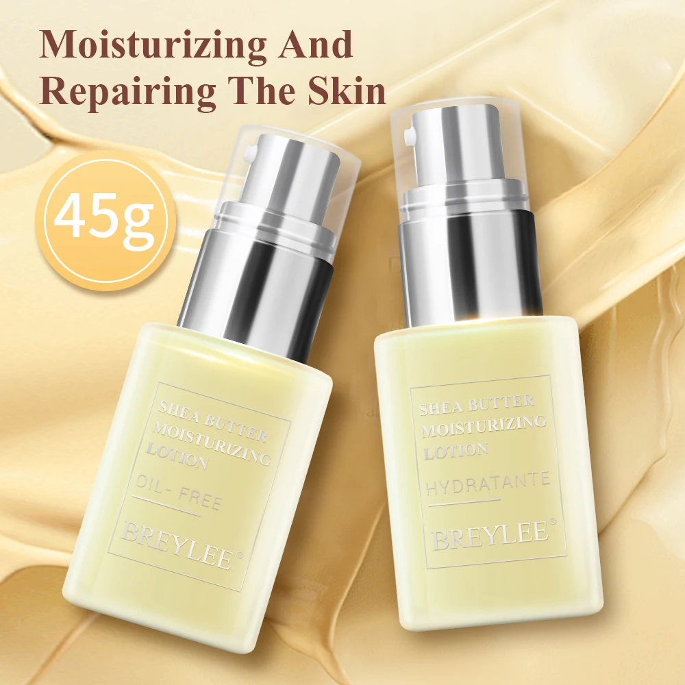 

BREYLEE Face Cream Skin Care Moisturizing Lotion Shea Butter Hydrated Anti Aging Emulsion Easy To Absorb Day Night Cream 45g