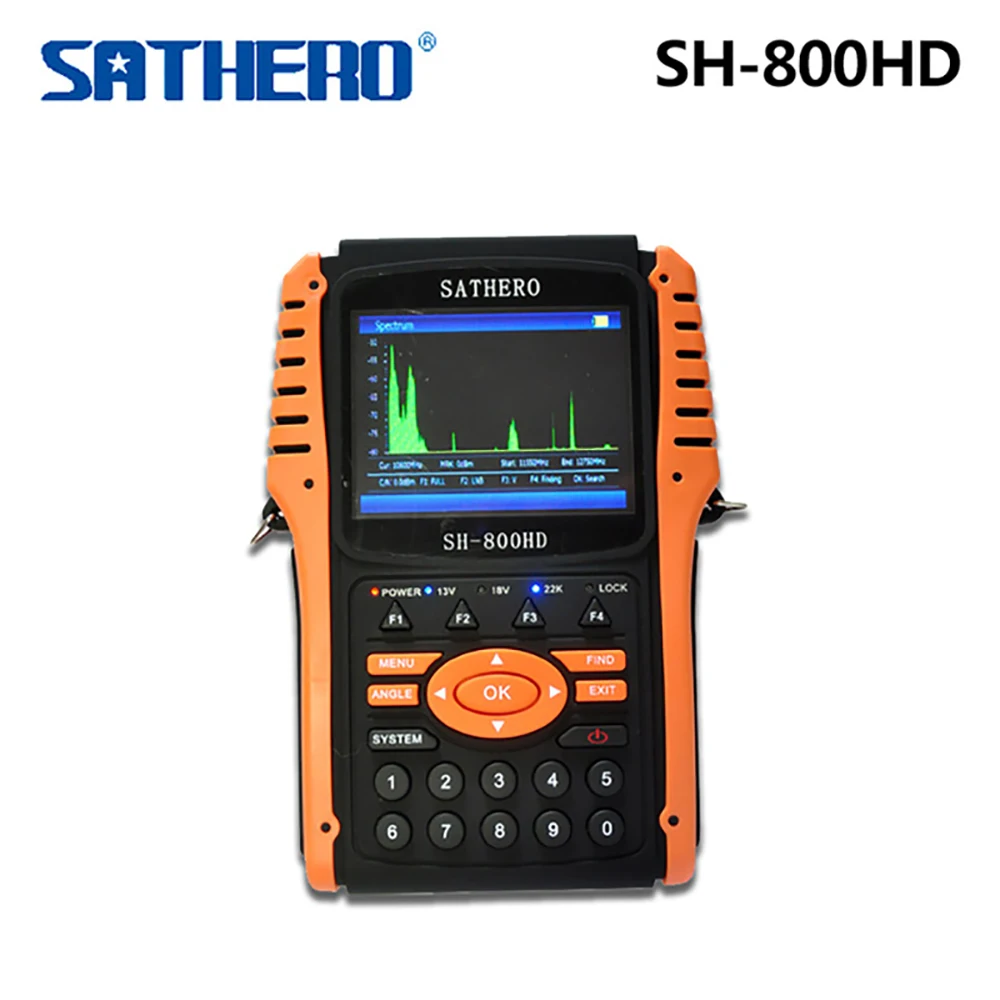 Sathero SH-800HD DVB-S/S2 Цифровой спутниковый искатель метр HDMI выход Sat Finder MPEG-2/MPEG-4/H.264 с анализатором спектра