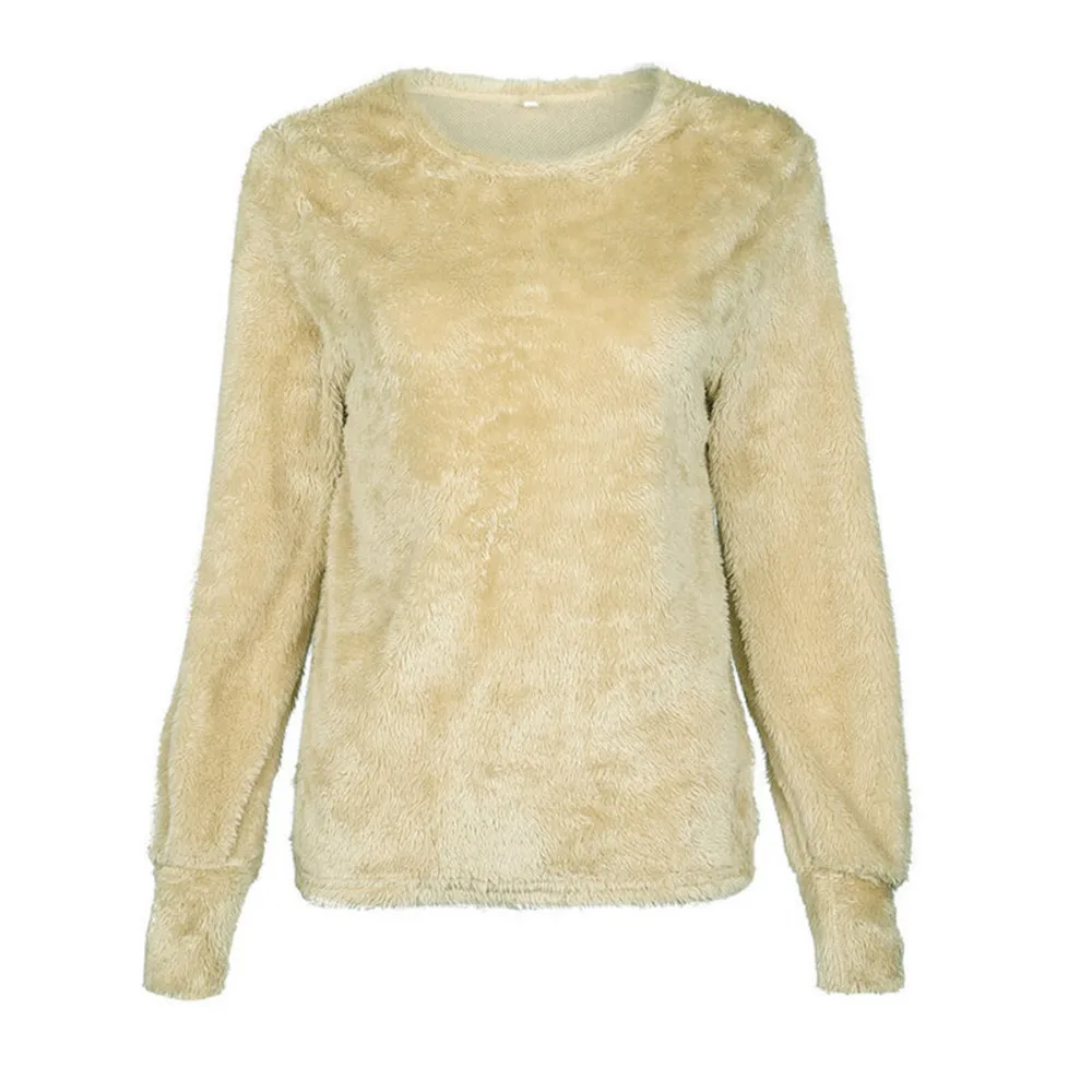 2018 Fashion Winter Women's Coat Sexy Long Sleeve plush Female Shirt Thick Warm Women Sweater Casual Outwear Pullovers 2018 Fashion Winter Women's Coat Sexy Long Sleeve plush Female Shirt Thick Warm Women Sweater Casual Outwear Pullovers