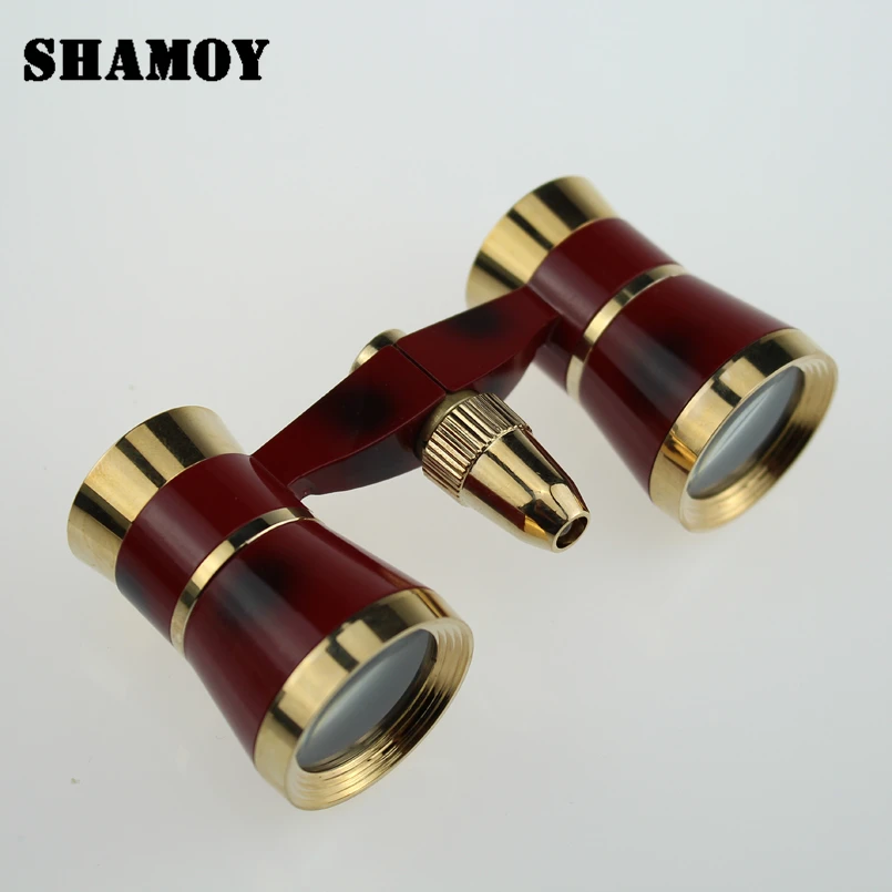 Shamoy 3*50 дамы театр бинокль телескоп с светодиодный свет телескопы металлические фиксированный фокус портативный бинокль B325