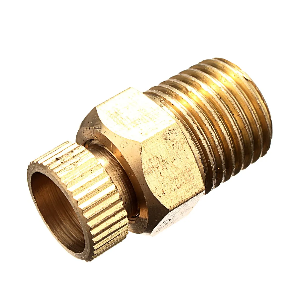 Air Compressor Male Threaded Water Drain Valve Brass Tone PT 1//2/'/' 3//8/'/' 1// WFR